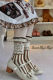 Roji Stripe Cotton Lolita Short Socks