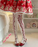 Roji Bowknots Ribbon Cotton Above Knee Lolita Socks