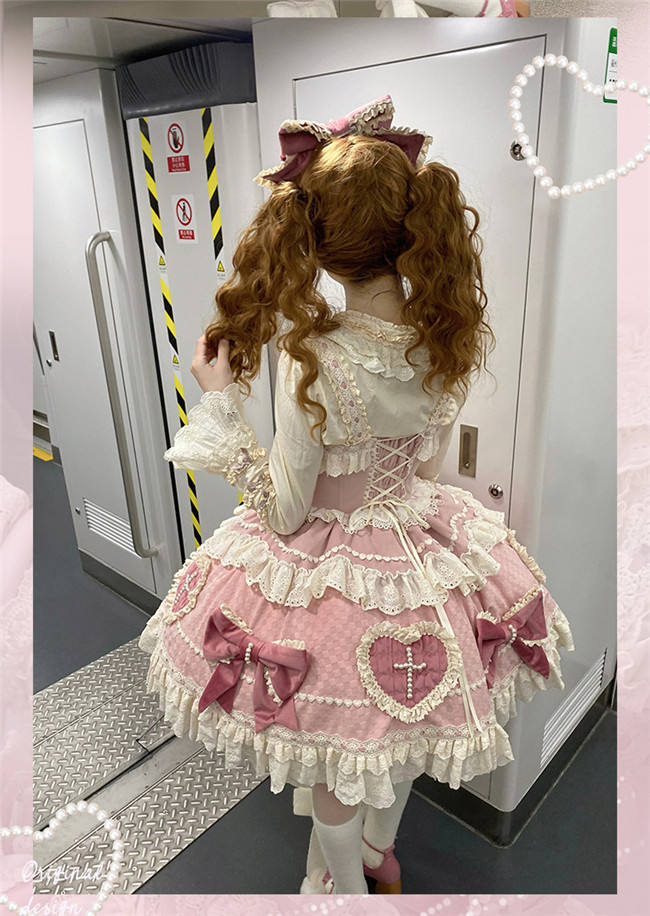 Cross Sweetheart Sweet Lolita Dress and Side Clip