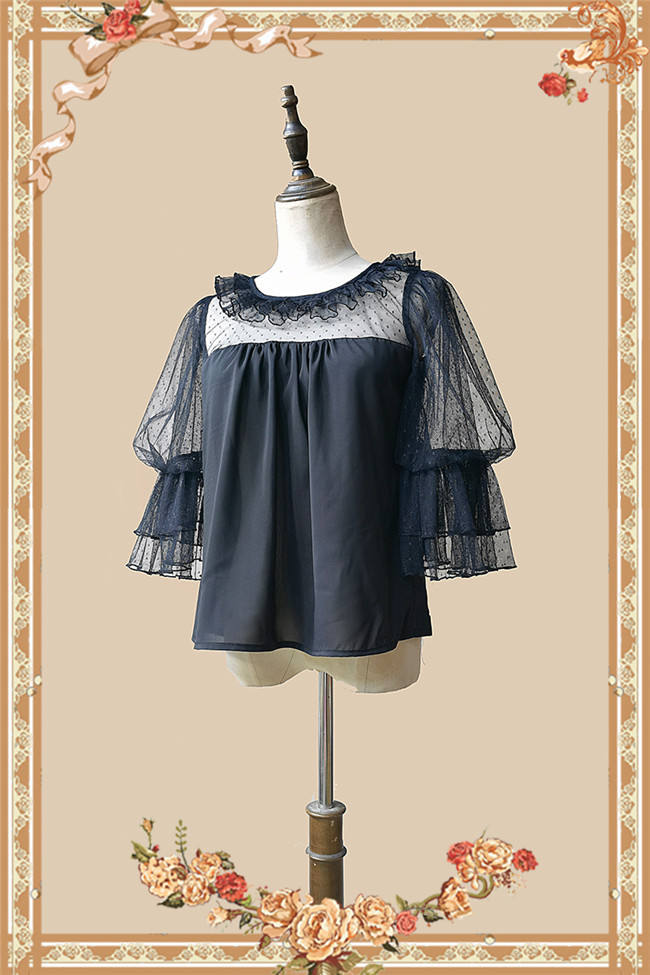 Infanta Deep Sea Pearl Puffy Sleeve Doll Shirt