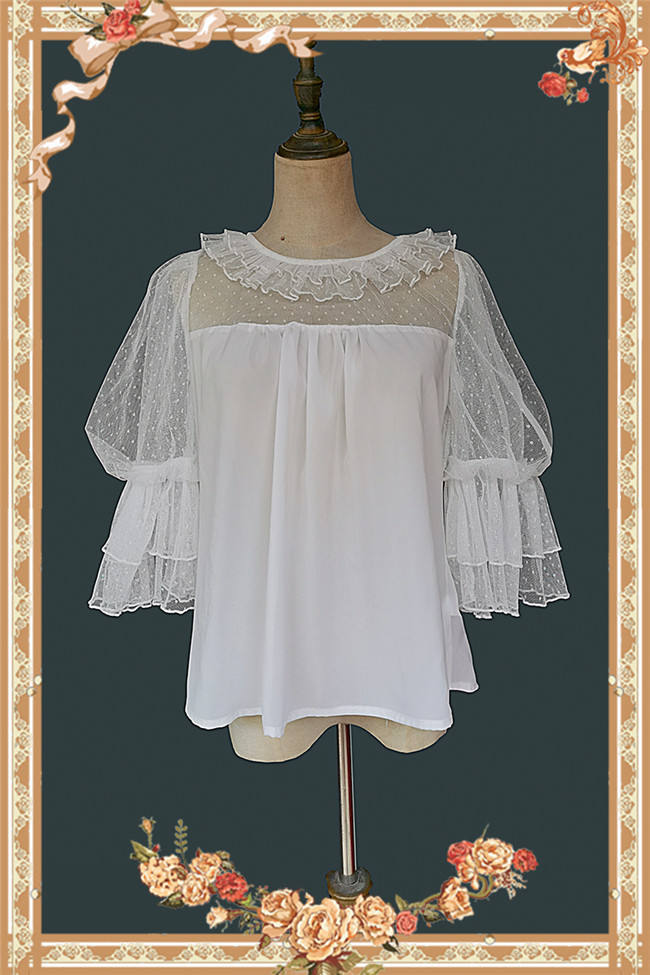 Infanta Deep Sea Pearl Puffy Sleeve Doll Shirt
