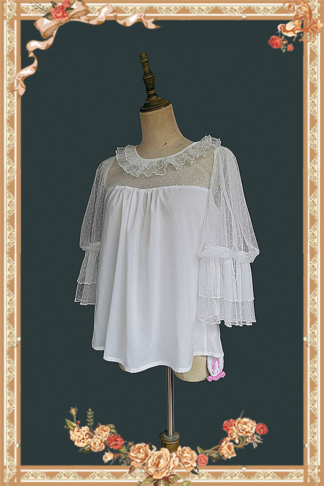 Infanta Deep Sea Pearl Puffy Sleeve Doll Shirt