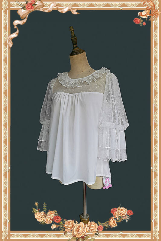 Infanta Deep Sea Pearl Puffy Sleeve Doll Shirt