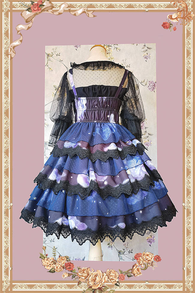Infanta Cloud and Polka Dots Sweet Lolita Dress