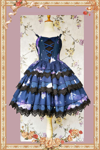 Infanta Cloud and Polka Dots Sweet Lolita Dress