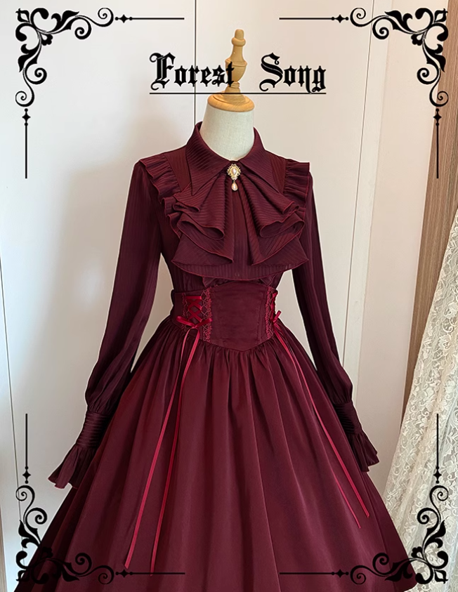 Forest Song  Asteris Stripe Lolita Blouse