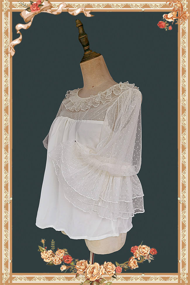 Infanta Deep Sea Pearl Puffy Sleeve Doll Shirt