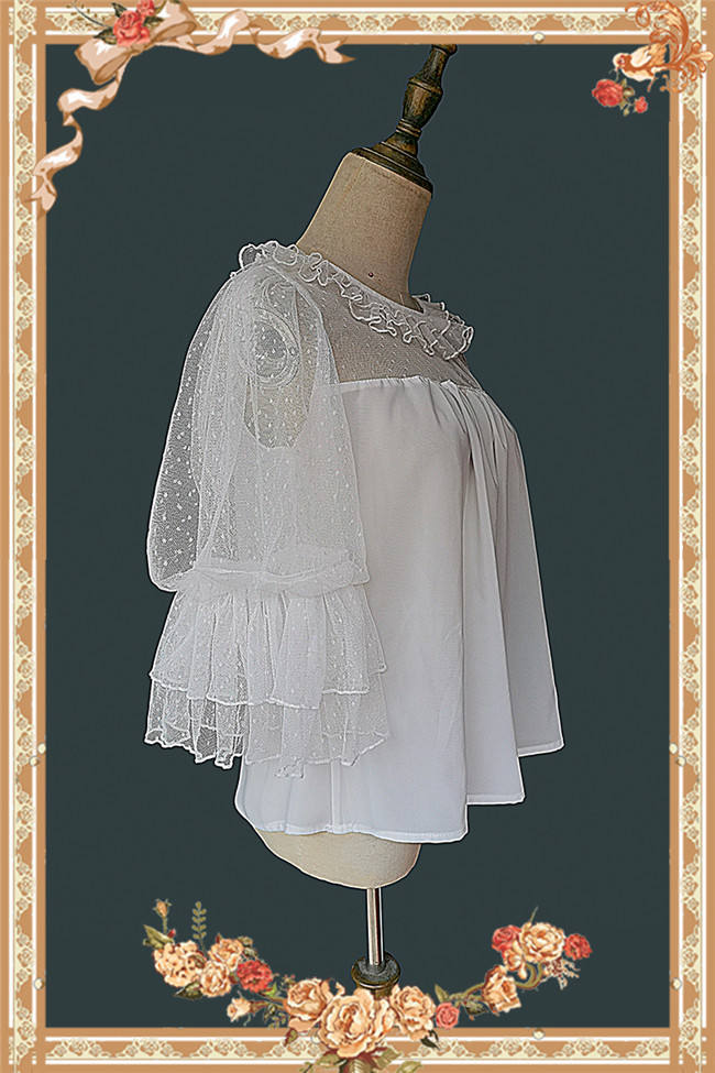 Infanta Deep Sea Pearl Puffy Sleeve Doll Shirt
