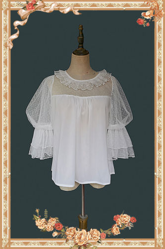 Infanta Deep Sea Pearl Puffy Sleeve Doll Shirt