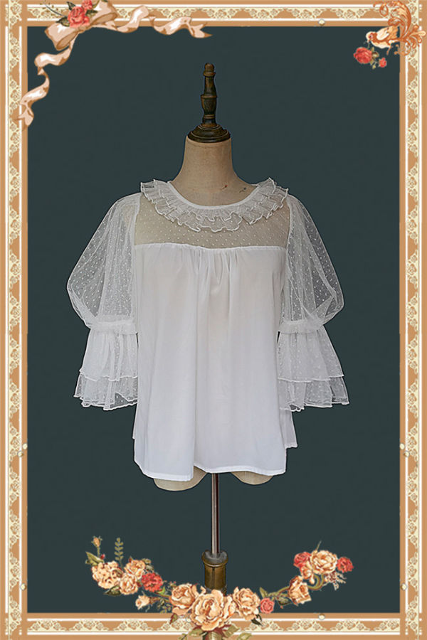 Infanta Deep Sea Pearl Puffy Sleeve Doll Shirt