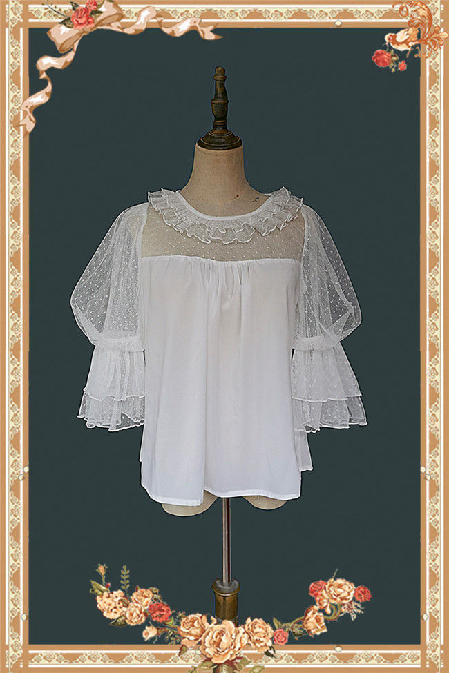 Infanta Deep Sea Pearl Puffy Sleeve Doll Shirt