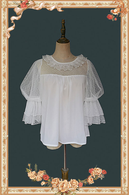 Infanta Deep Sea Pearl Puffy Sleeve Doll Shirt