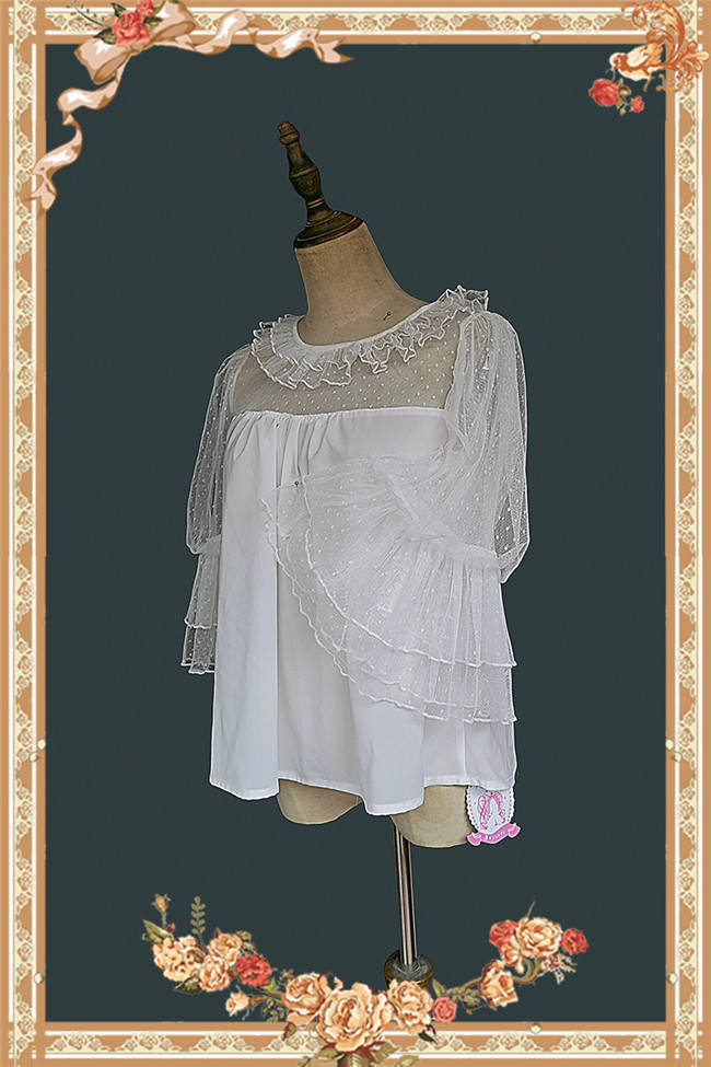 Infanta Deep Sea Pearl Puffy Sleeve Doll Shirt