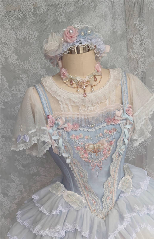 Dots Yarn Inner Wear Lace Lolita Blouse