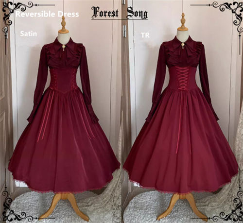 Forest Song  Asteris High Waist Reversible Dress