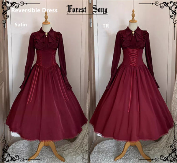 Forest Song  Asteris High Waist Reversible Dress
