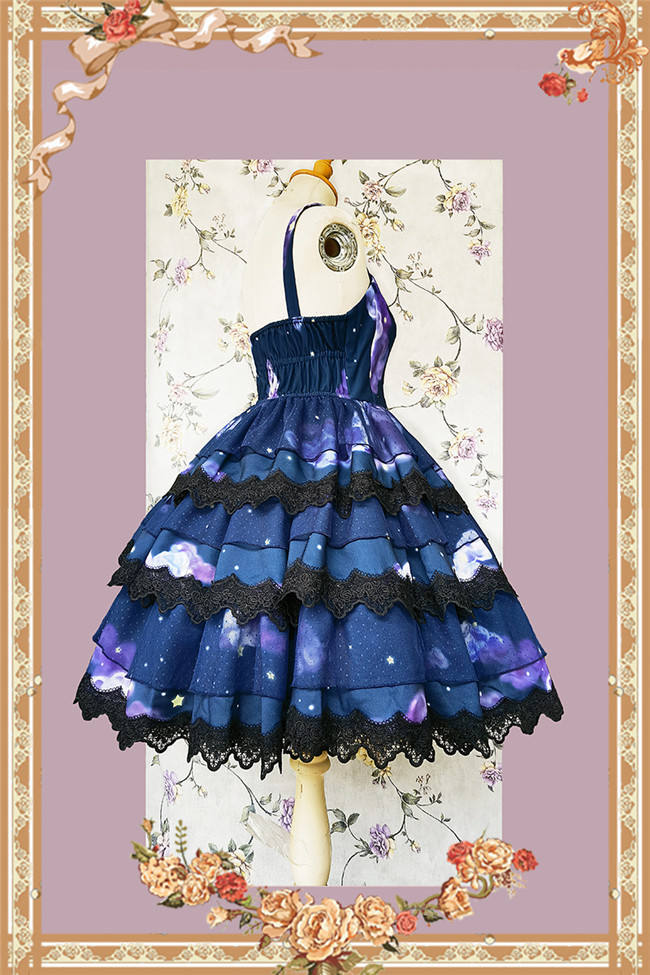 Infanta Cloud and Polka Dots Sweet Lolita Dress