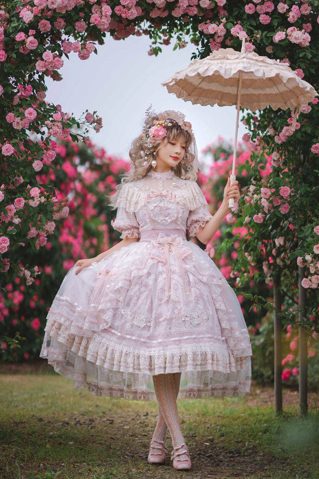 Sunset Fairyland Hime Lolita Dress Full Set Sunset Fairyland Hime Lolita Dress Full Set