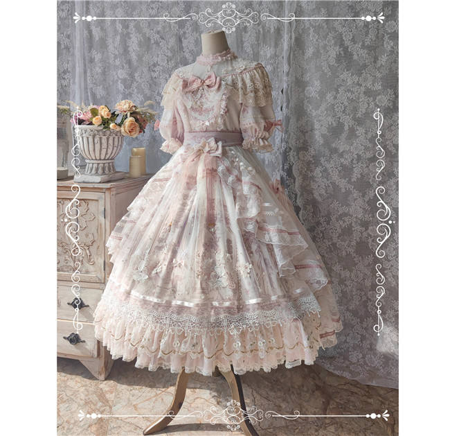Sunset Fairyland Hime Lolita Dress Full Set