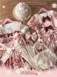 Sweet Strawberry Print Lolita Dress, Blouse and Accessories