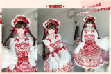 Sweet Strawberry Garden Detachable Bowknots Lolita Blouse