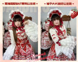 Sweet Strawberry Garden Detachable Bowknots Lolita Blouse