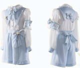Magic Gemini Blue Lolita One Piece and Ouji Set