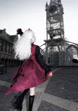 Castle Too Evil Twins Black Red Ouji Lolita Vest, Pants, Petticoat, Skirt and Tailing