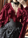 The Muppet Oracle Vintage Bat Sleeves Lolita Blouse