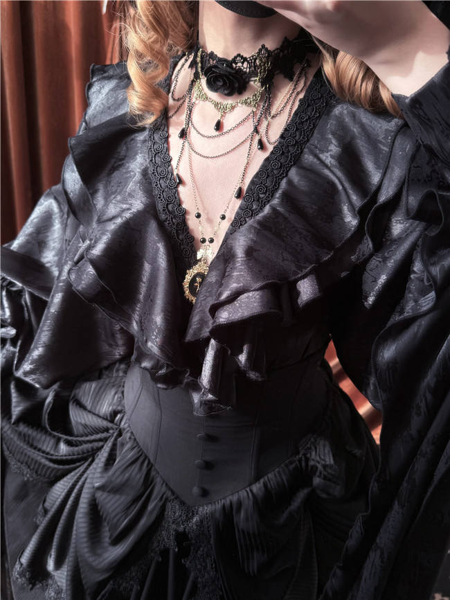 The Muppet Oracle Vintage Bat Sleeves Lolita Blouse