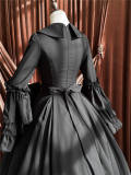 The Muppet Black Witch Hime Sleeves Lolita Dress and Cape