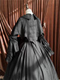The Muppet Black Witch Hime Sleeves Lolita Dress and Cape