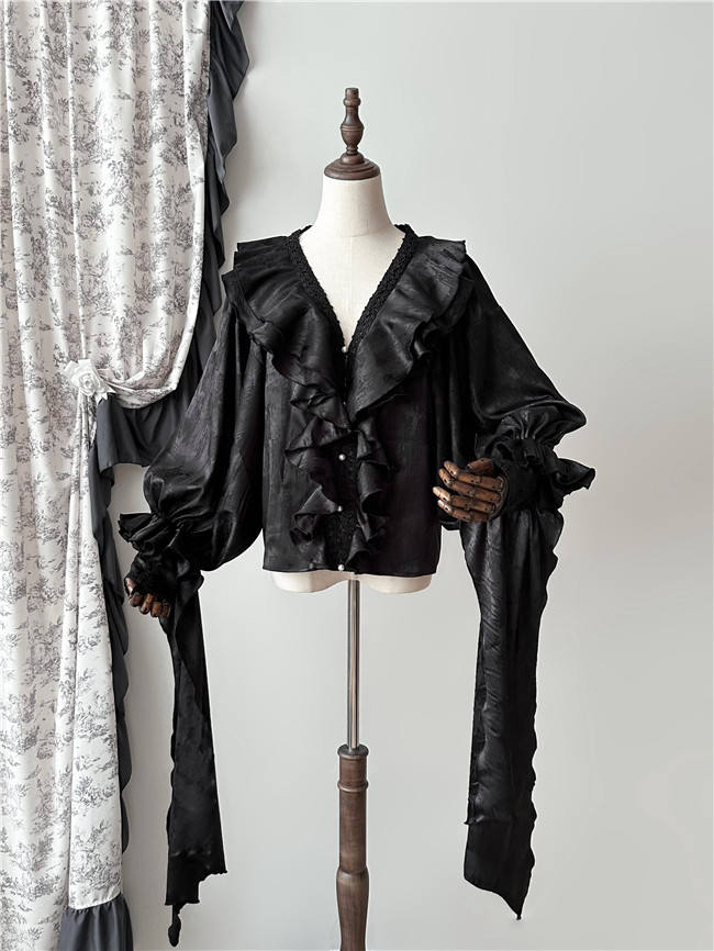 The Muppet Oracle Vintage Bat Sleeves Lolita Blouse