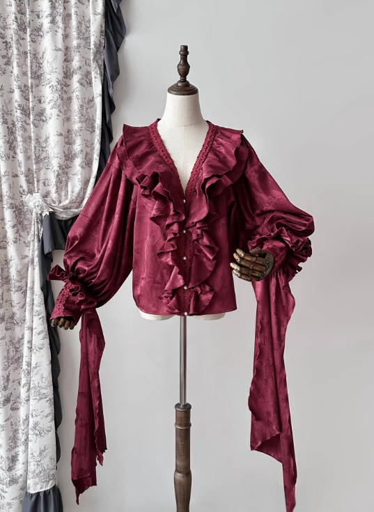 The Muppet Oracle Vintage Bat Sleeves Lolita Blouse