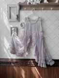 Sweet Dreamer A Summer of Blue Snowflakes Mesh Overdress