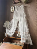 Sweet Dreamer A Summer of Blue Snowflakes Mesh Overdress