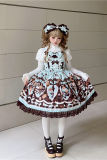 Nnstar Royal Chocolate Sweet Lolita Dress, Headbow and Badge