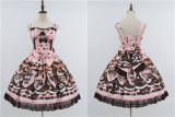 Nnstar Royal Chocolate Sweet Lolita Dress, Headbow and Badge