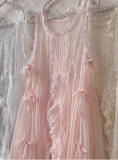 Sweet Dreamer A Summer of Blue Snowflakes Mesh Overdress