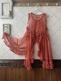 Sweet Dreamer A Summer of Blue Snowflakes Mesh Overdress