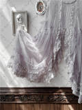 Sweet Dreamer A Summer of Blue Snowflakes Mesh Overdress