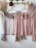 Sweet Dreamer Antique Wall Ruffle Collar Lolita Blouse