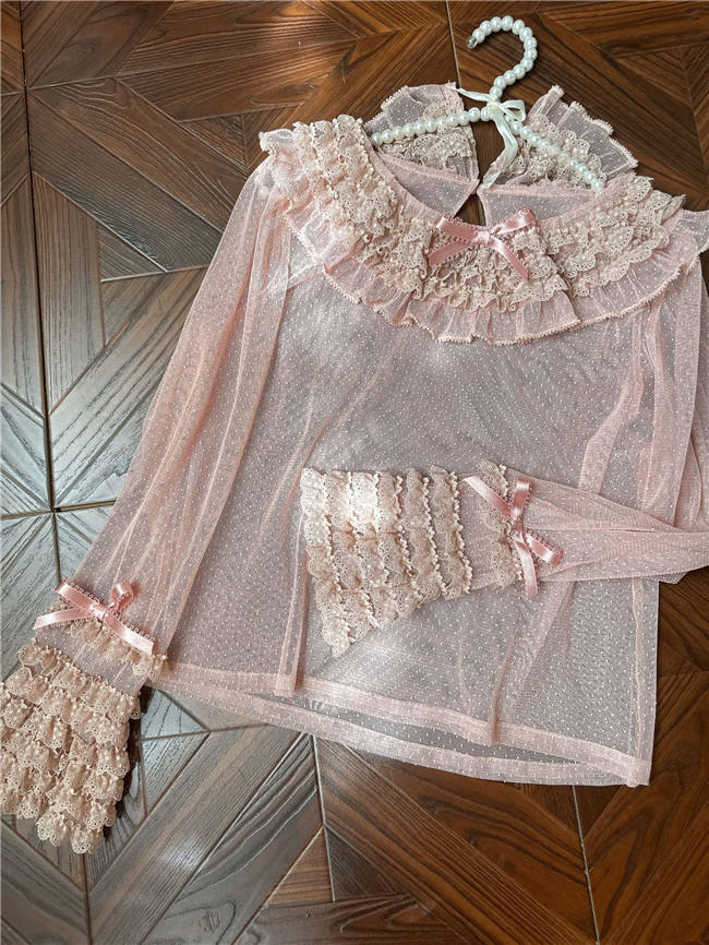 Sweet Dreamer Antique Wall Ruffle Collar Lolita Blouse