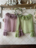 Sweet Dreamer Antique Wall Ruffle Collar Lolita Blouse