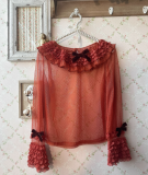 Sweet Dreamer Antique Wall Ruffle Collar Lolita Blouse