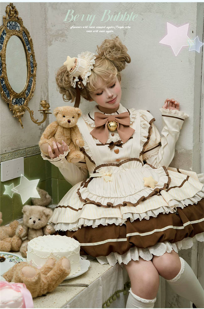 Berry Bubble Sweet Lolita Dress and Accessories