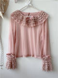 Sweet Dreamer Antique Wall Ruffle Collar Lolita Blouse