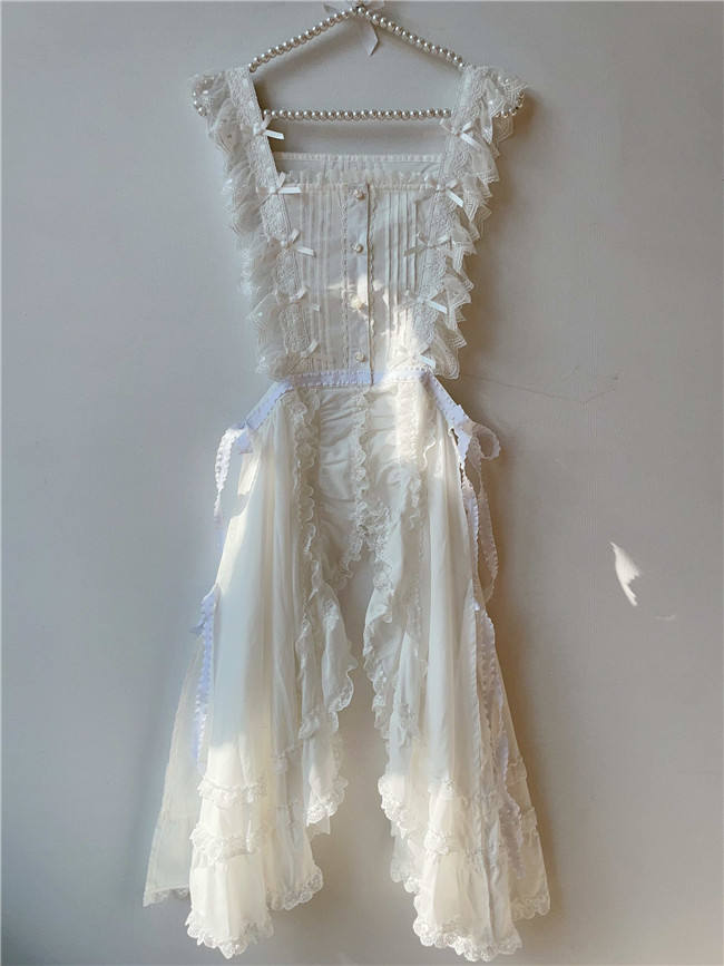 Sweet Dreamer Lace Bowknots Lolita Apron