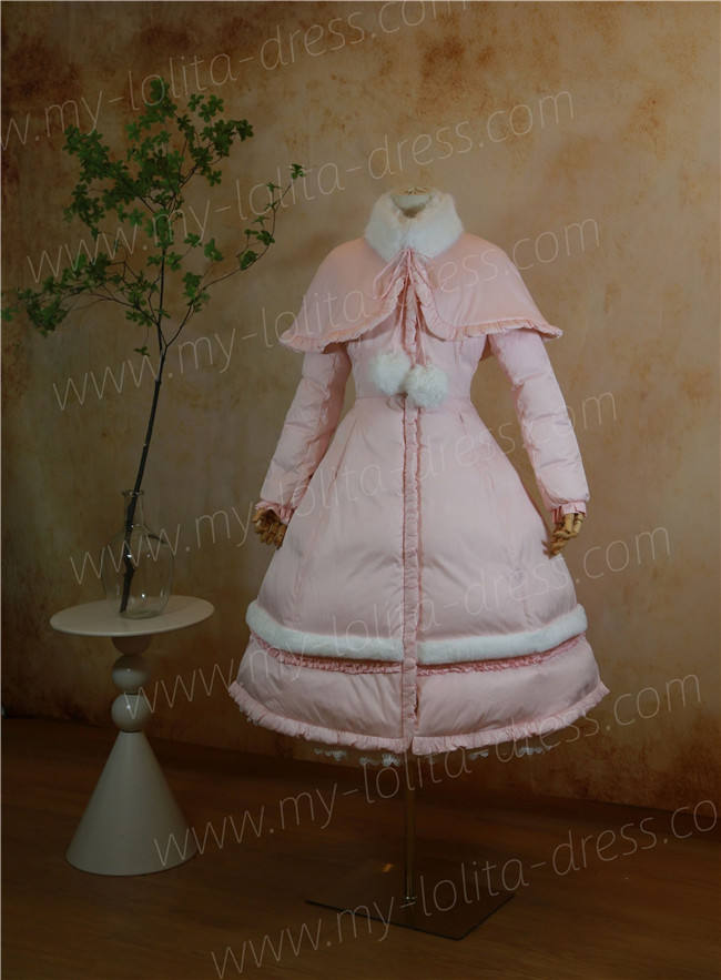 Commission The Rabbit Hole Tailor White Duck Down Fur Collar Long Coat