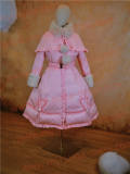 The Rabbit Hole Tailor White Duck Down Fur Collar Long Coat